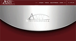 Desktop Screenshot of amvtecnologia.com.ve